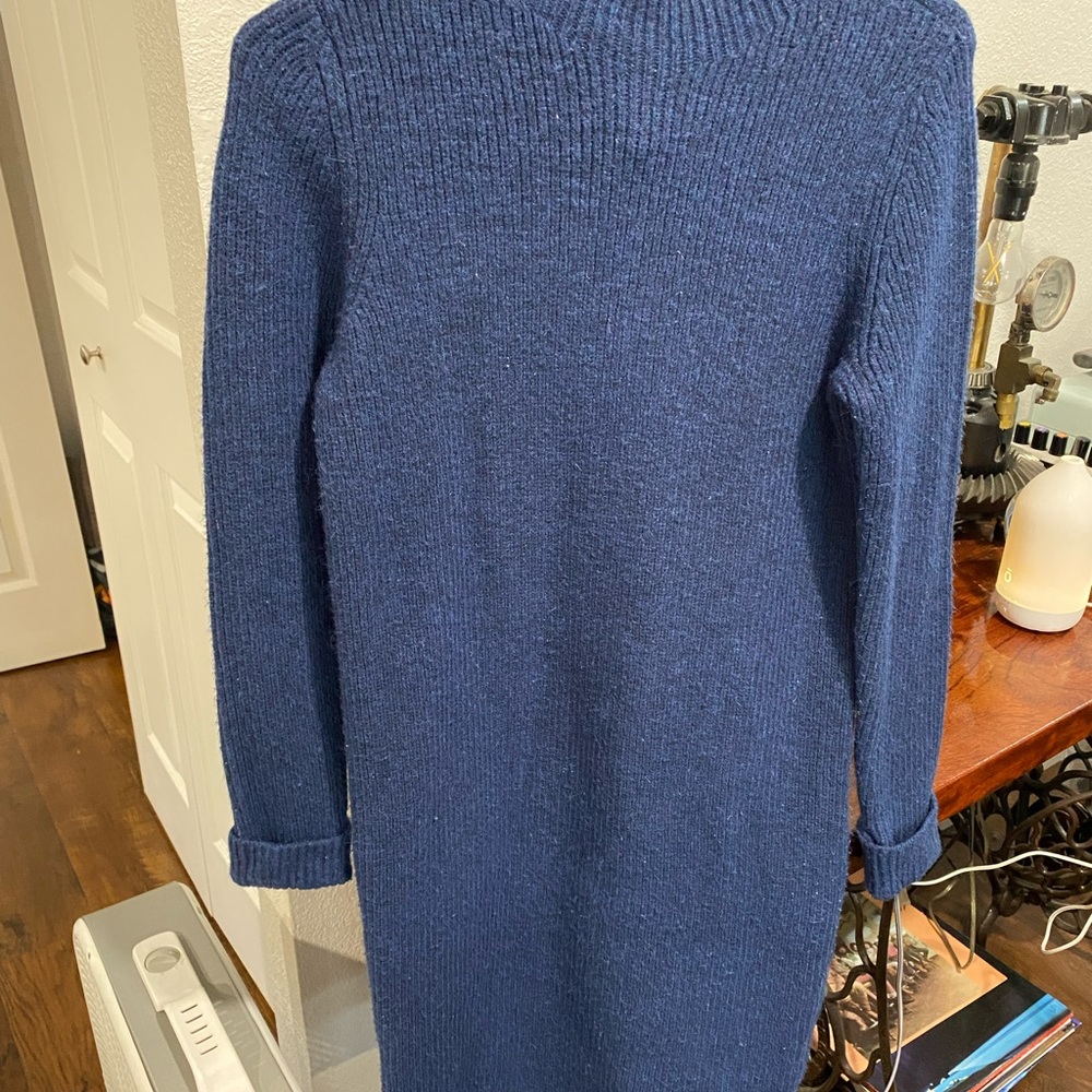 Mock neck rub midi